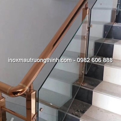Mẫu Lan can Cầu thang có kính - 39