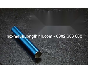 Ống hộp inox màu trơn - xanh