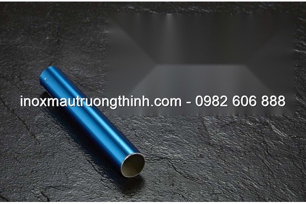 Ống hộp inox màu trơn - xanh