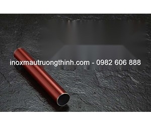 Ống hộp inox màu trơn - đỏ