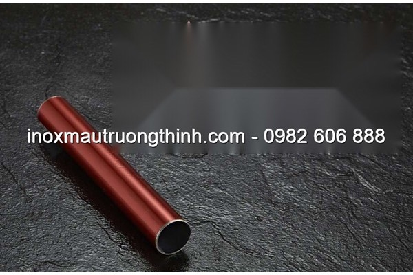 Ống hộp inox màu trơn - đỏ