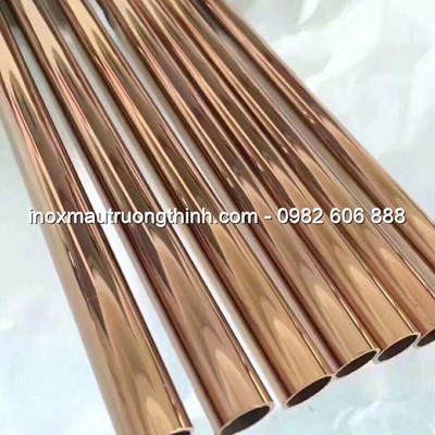 Ống tròn mạ vàng 8K