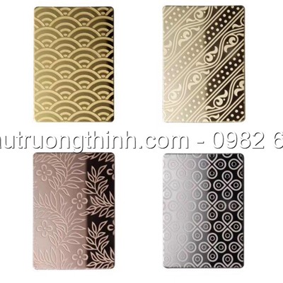 Tấm inox hoa văn màu