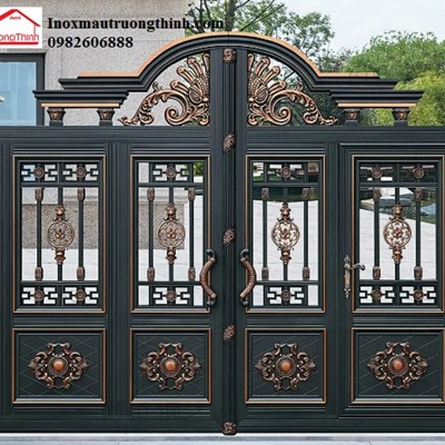 Cổng Inox Sơn Nung SN15