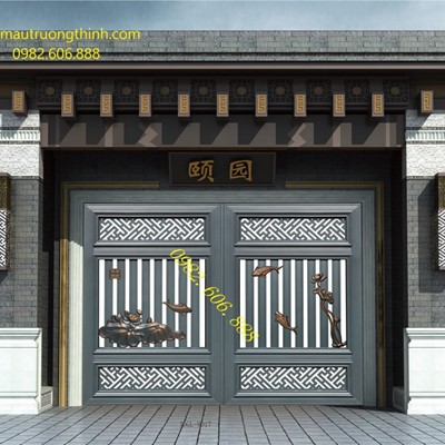 Cổng Inox Sơn Nung SN31
