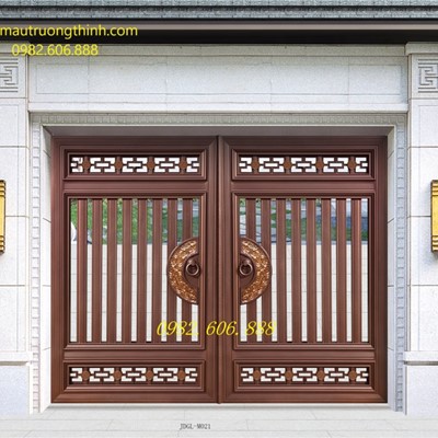 Cổng Inox Sơn Nung SN34