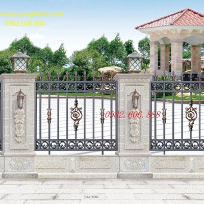 Cổng Inox Sơn Nung SN42