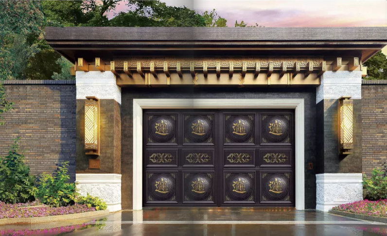 Mẫu cửa cổng nung inox 2 cánh đẹp nhất năm 2021